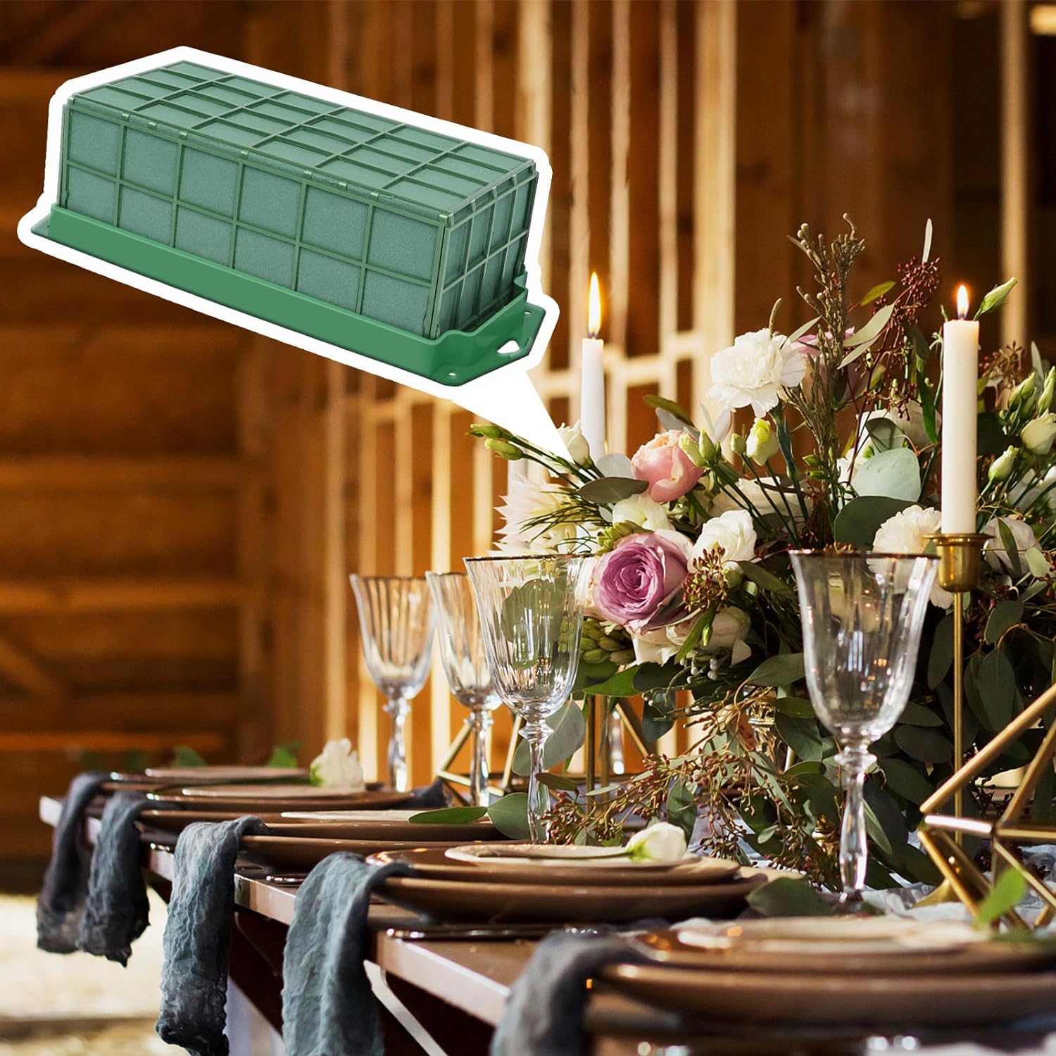 YOMUME Floral Foam Cage 2 Pack for Arrangements
