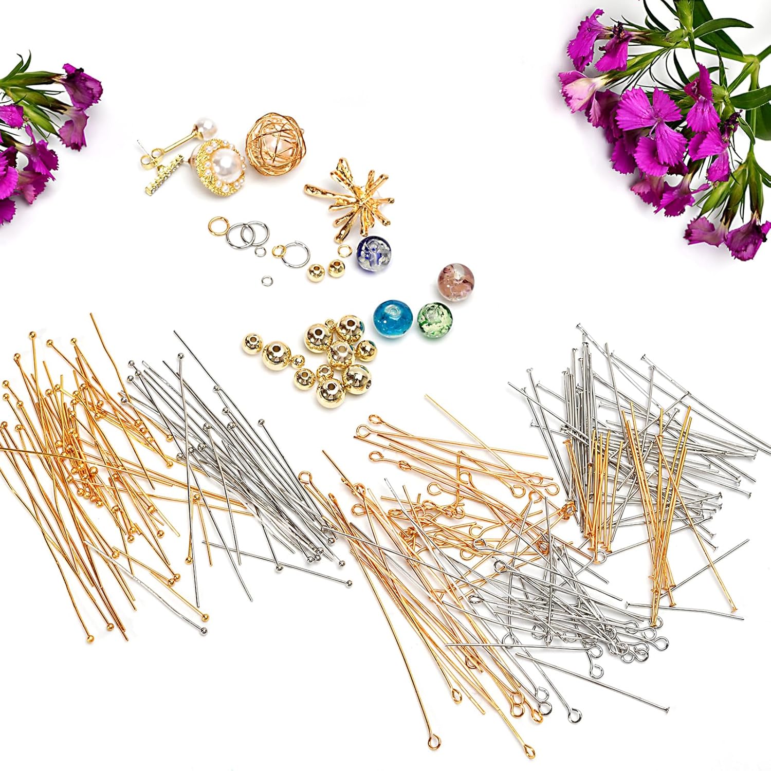 150pcs Silver Filled Ball Pins for DIY Jewelry Making