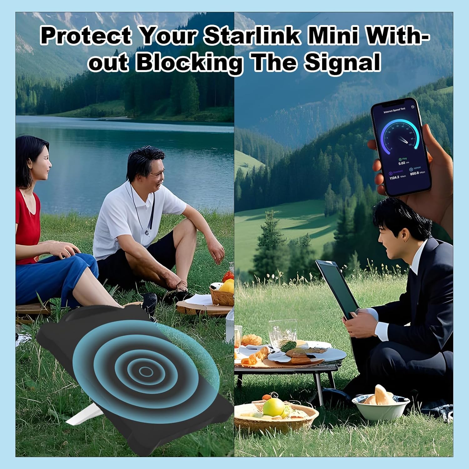 Starlink Mini Protective Cover Military-Grade Shockproof Case