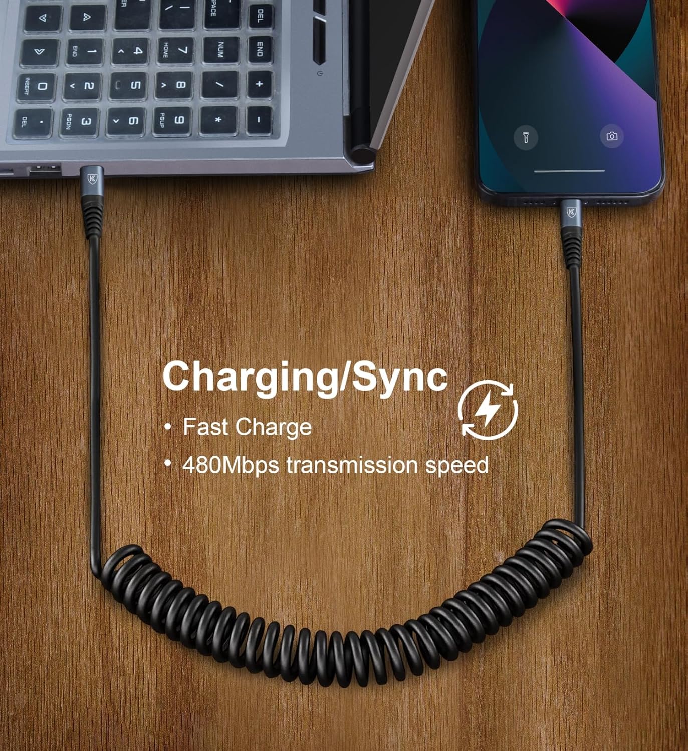 KIYODA USB C to C Charger Cable 3ft 2Pack Coiled