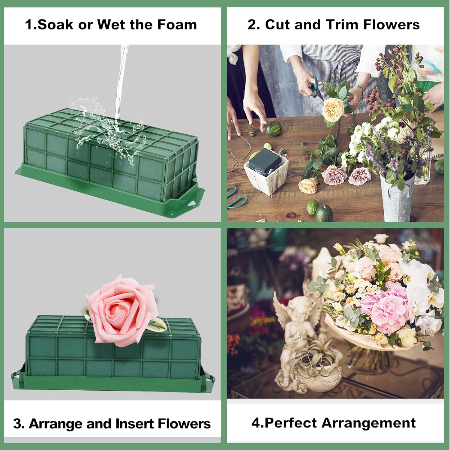 YOMUME Floral Foam Cage 2 Pack for Arrangements