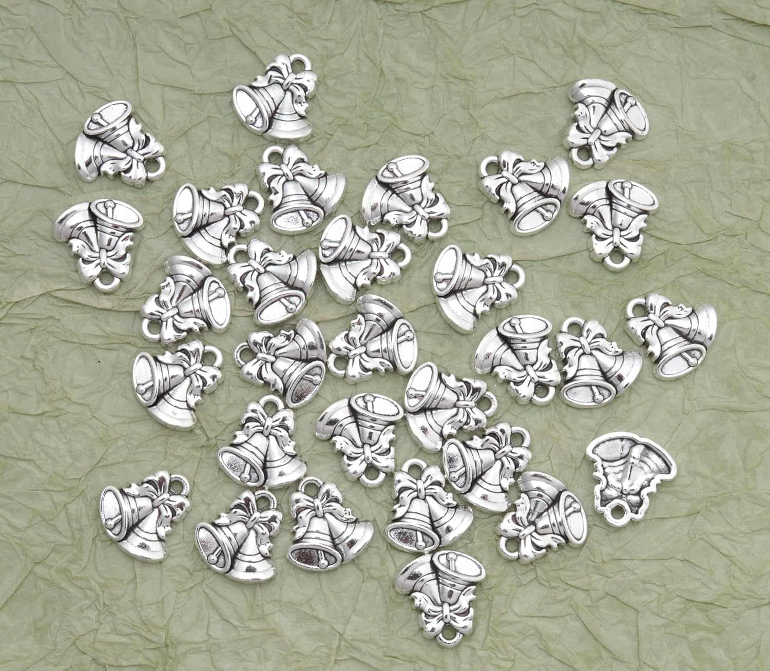 30 Pcs Jingle Bell Charms for Jewelry Making