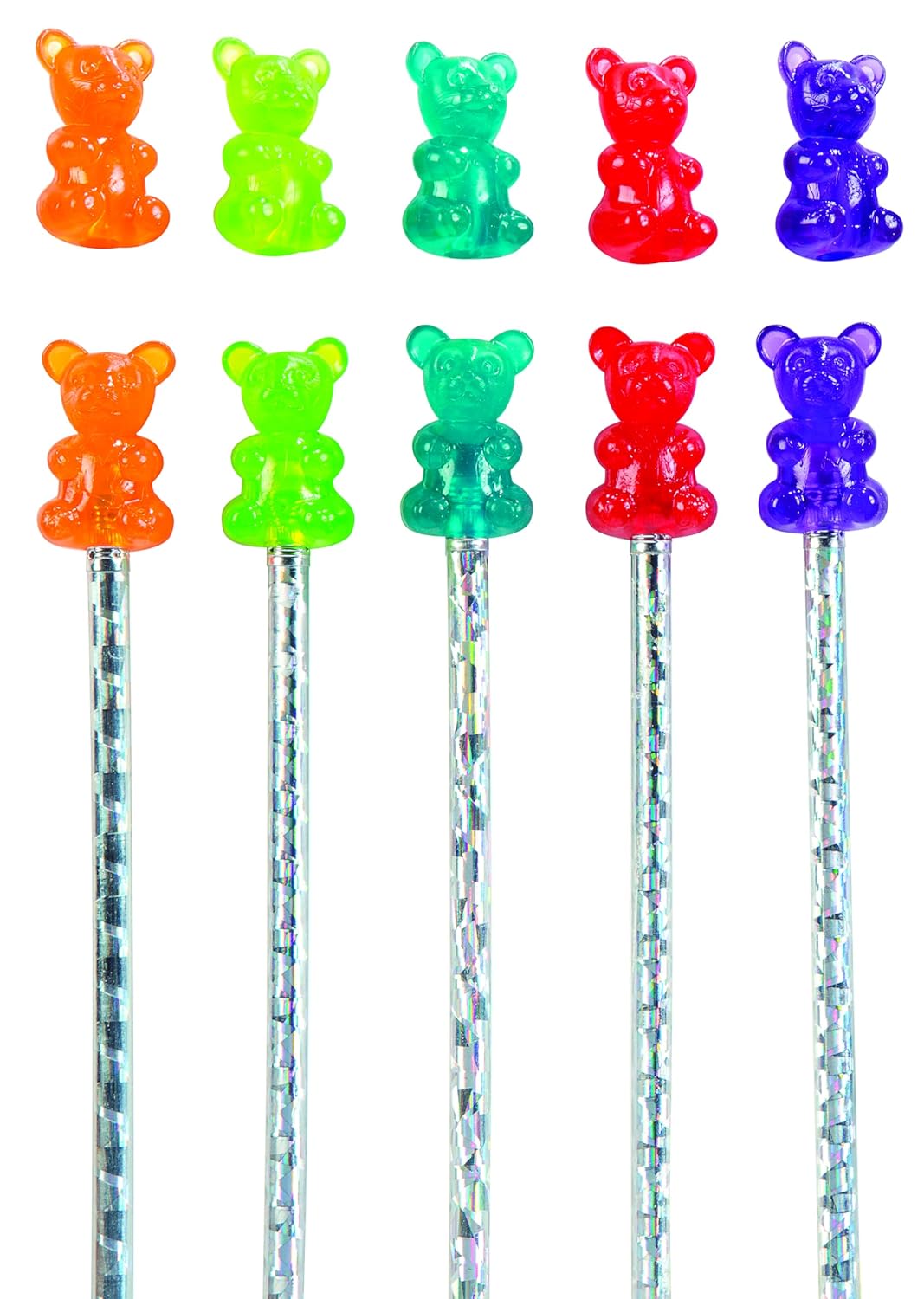 Raymond Geddes Gummy Bear Scented Pencil Toppers - Pack of 24