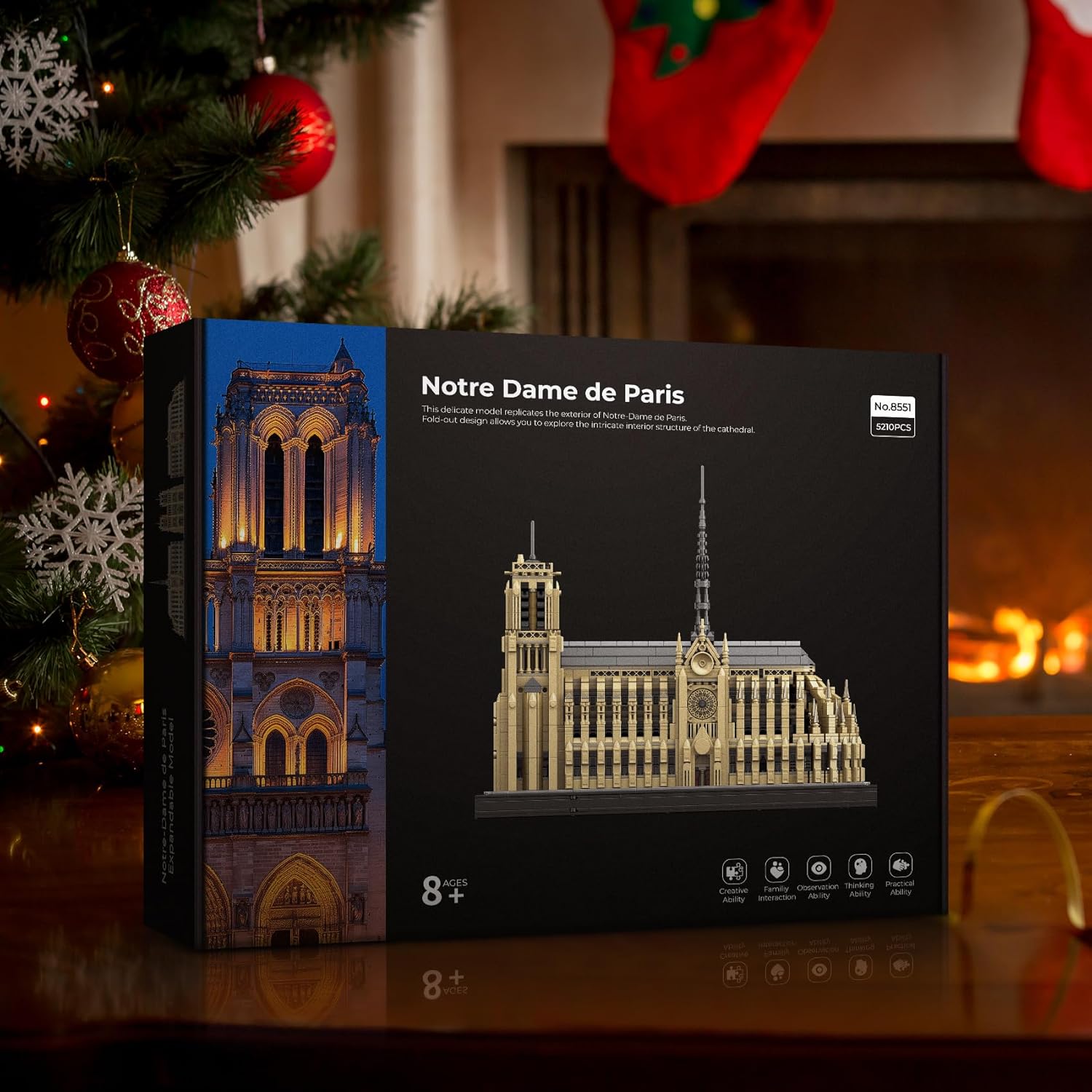 Notre-Dame de Paris Architecture Model Building Block Set