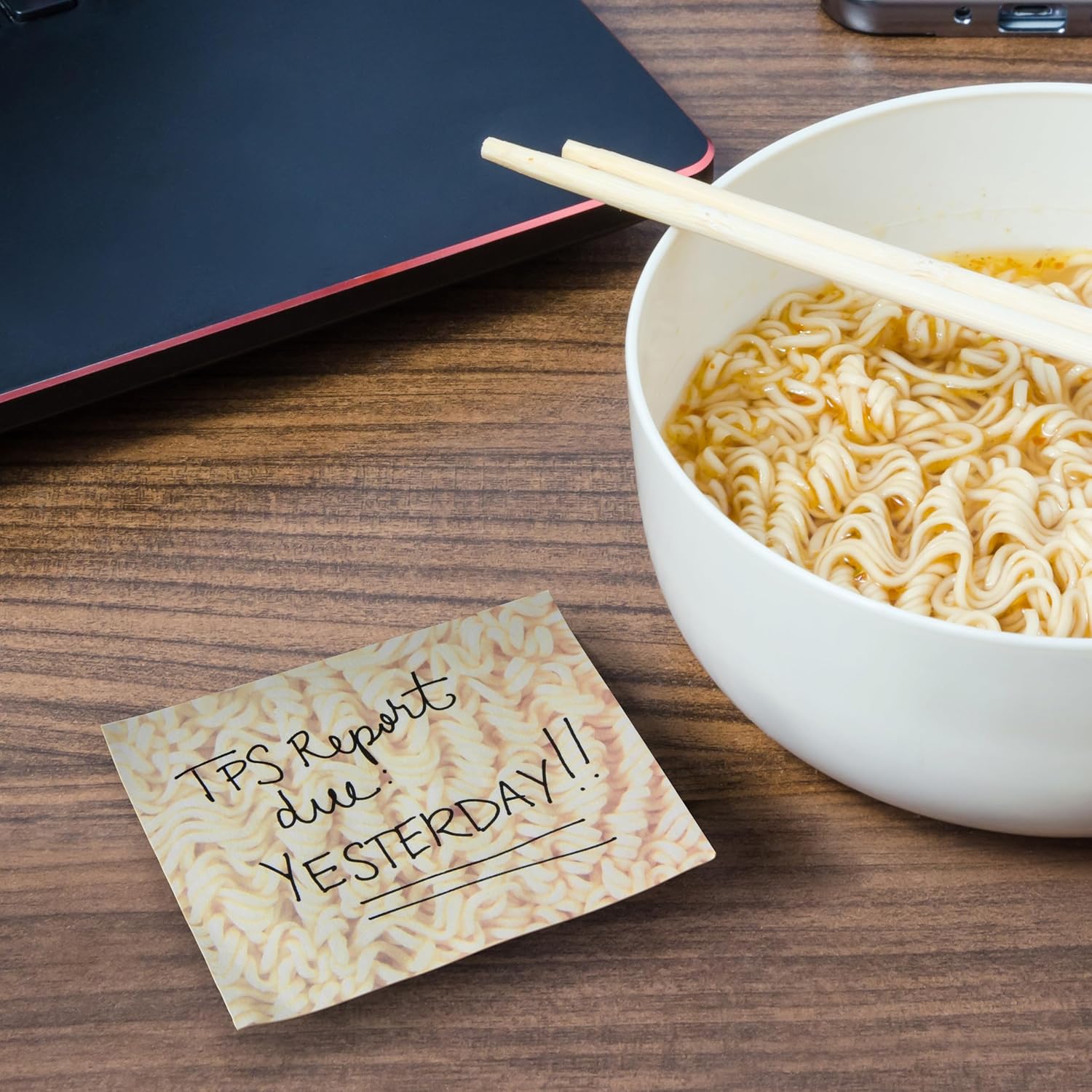 Genuine Fred Ramen Notes Sticky Note Pad 155 Sheets 35x3