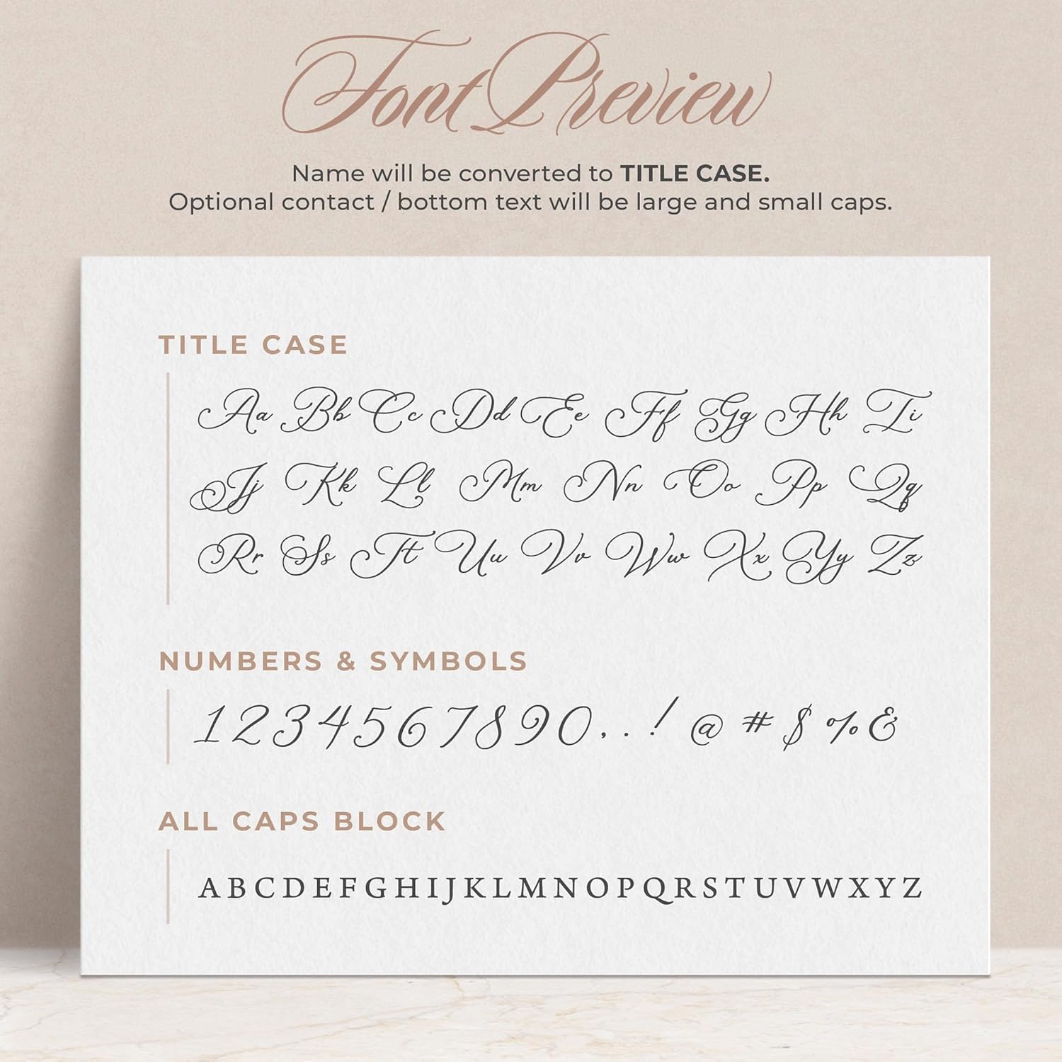 Personalized Nostalgia Notepad with Classic Script Font