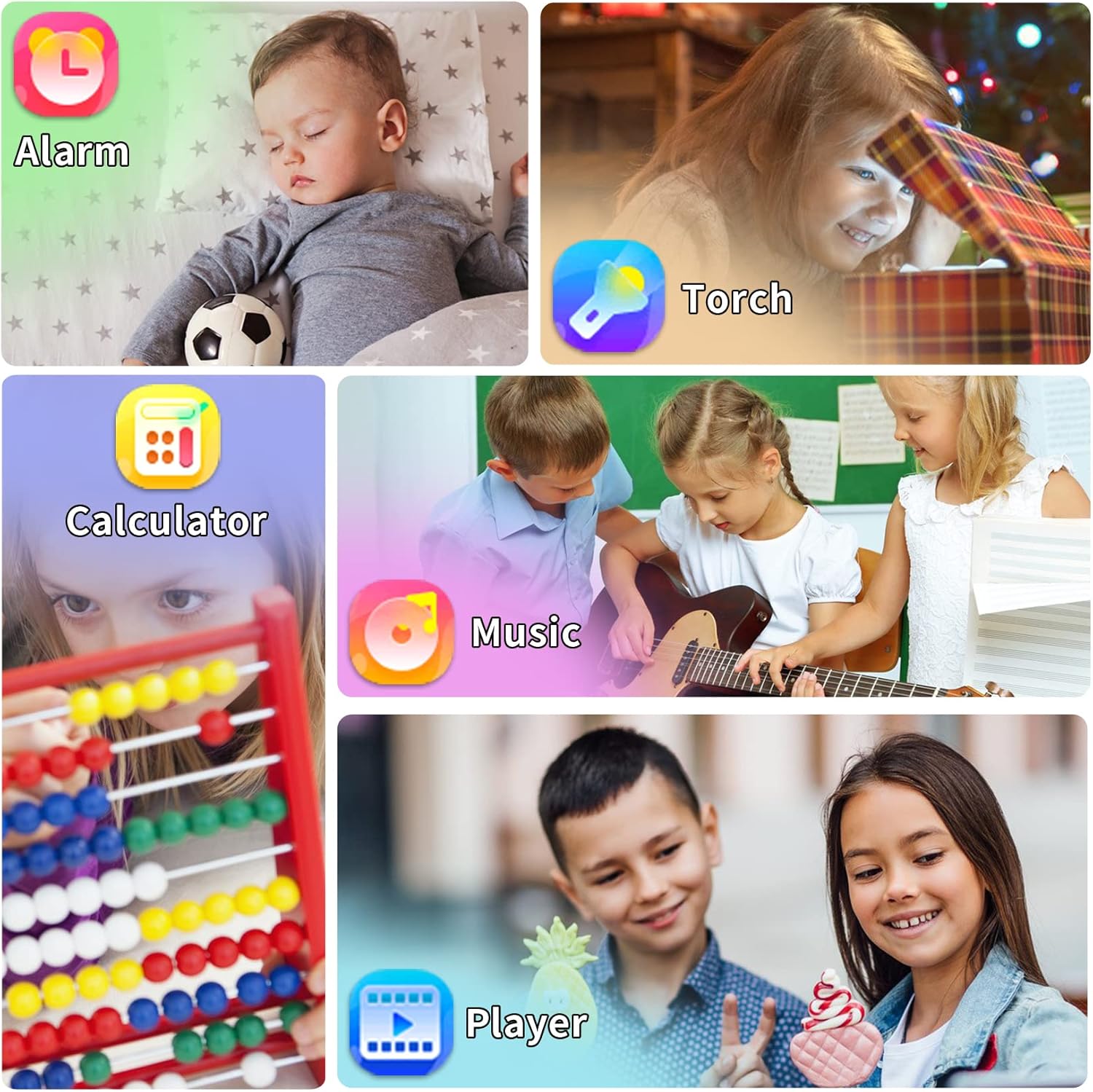 Phyulls Smart Watch for Kids with 24 Games and Alarm Clock
