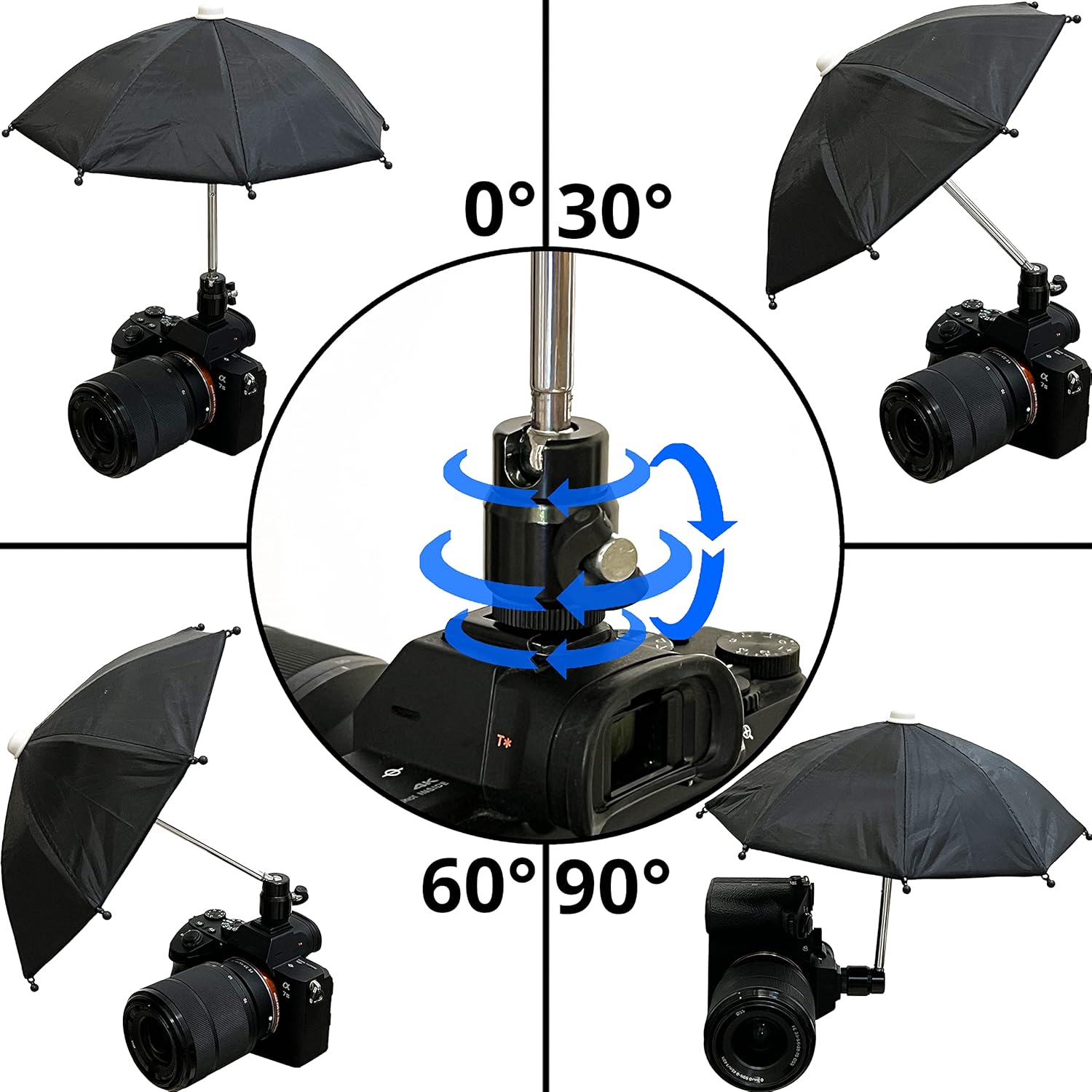 BelTech Hot Shoe Umbrella for Camera Protection