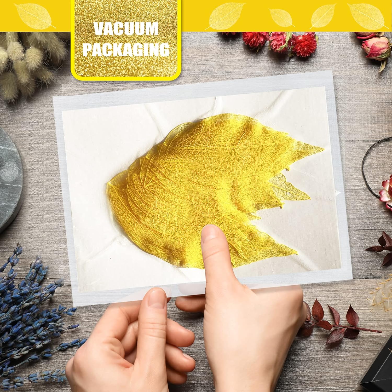 Natural Skeleton Leaf Veins for Resin Art 42PCS