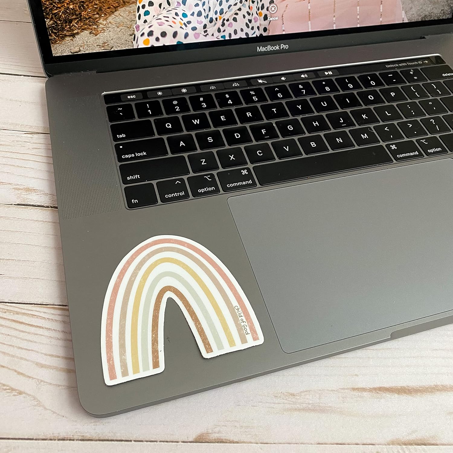 I Am A Child Of God Rainbow Waterproof Vinyl Decals For Laptop
