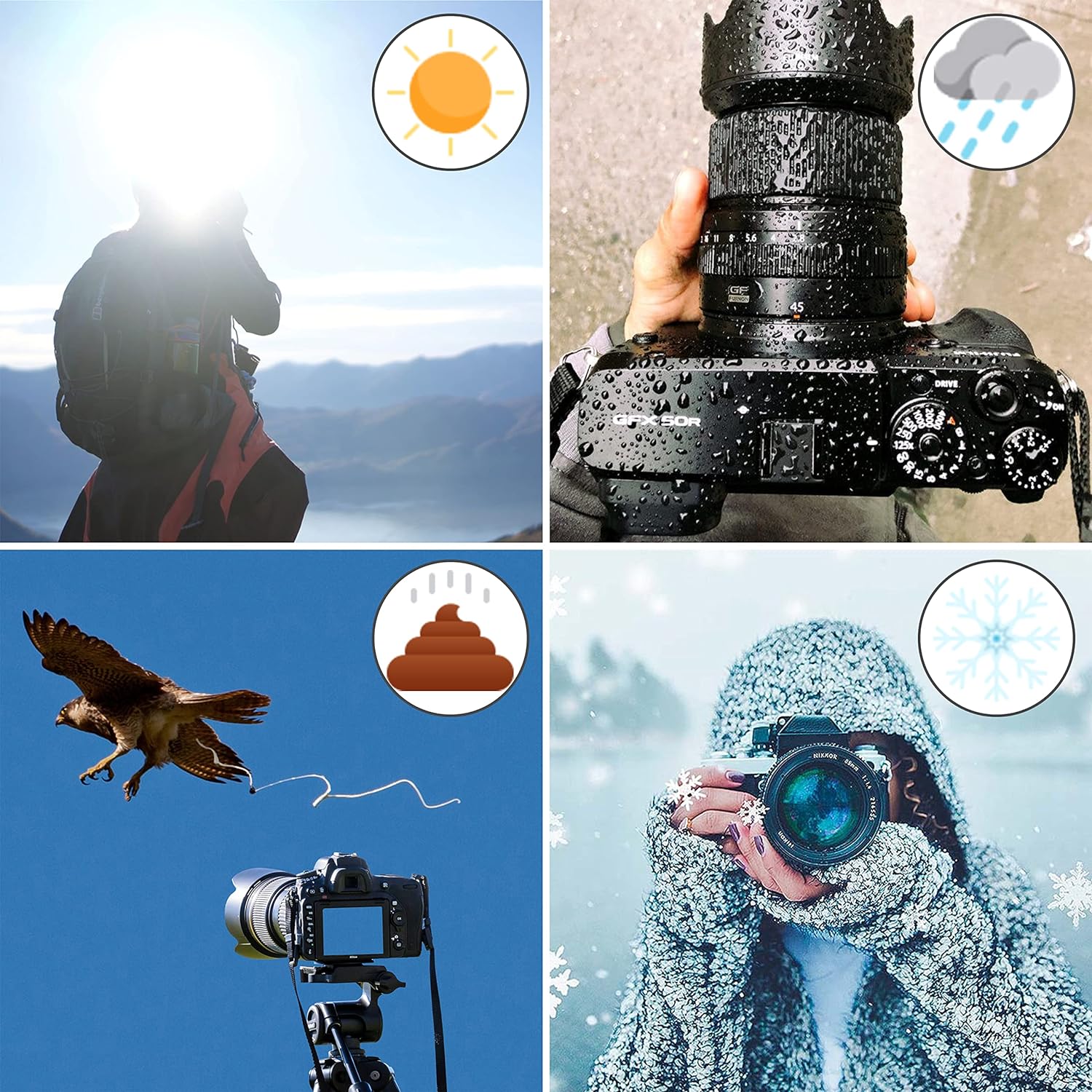 BelTech Hot Shoe Umbrella for Camera Protection