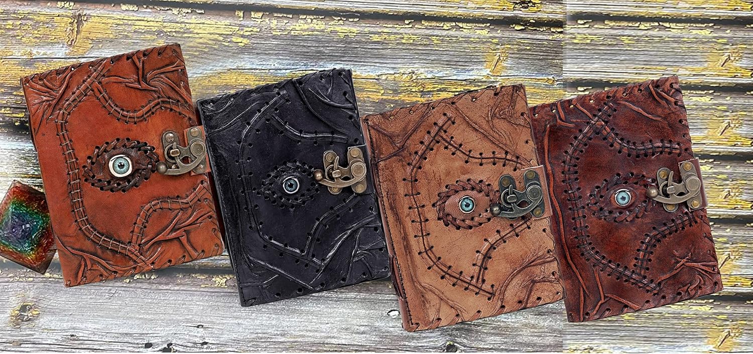 Hocus Pocus Spell Book Vintage Leather Journal