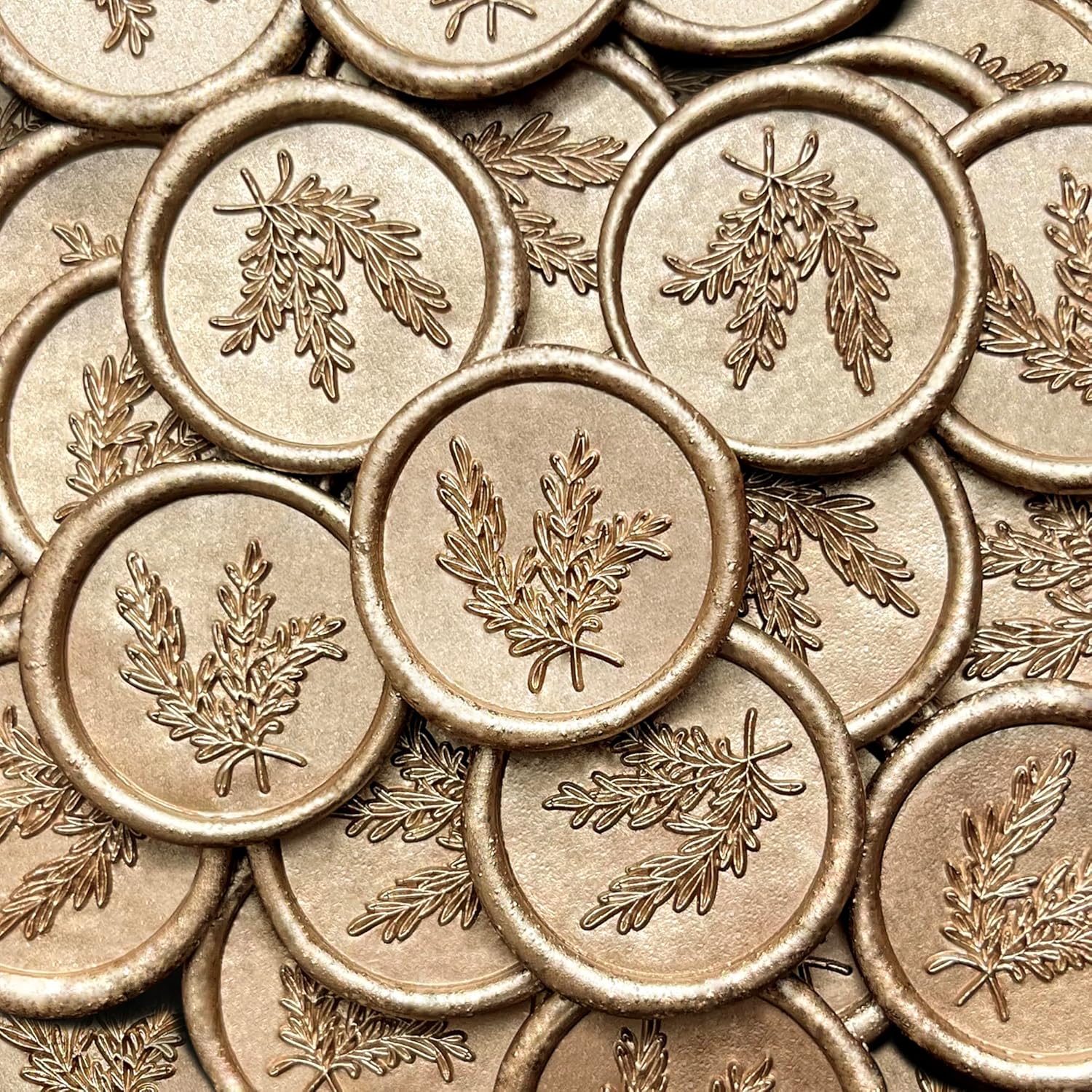 100Pcs Rosemary Wax Seal Stickers for Envelopes and Invitations