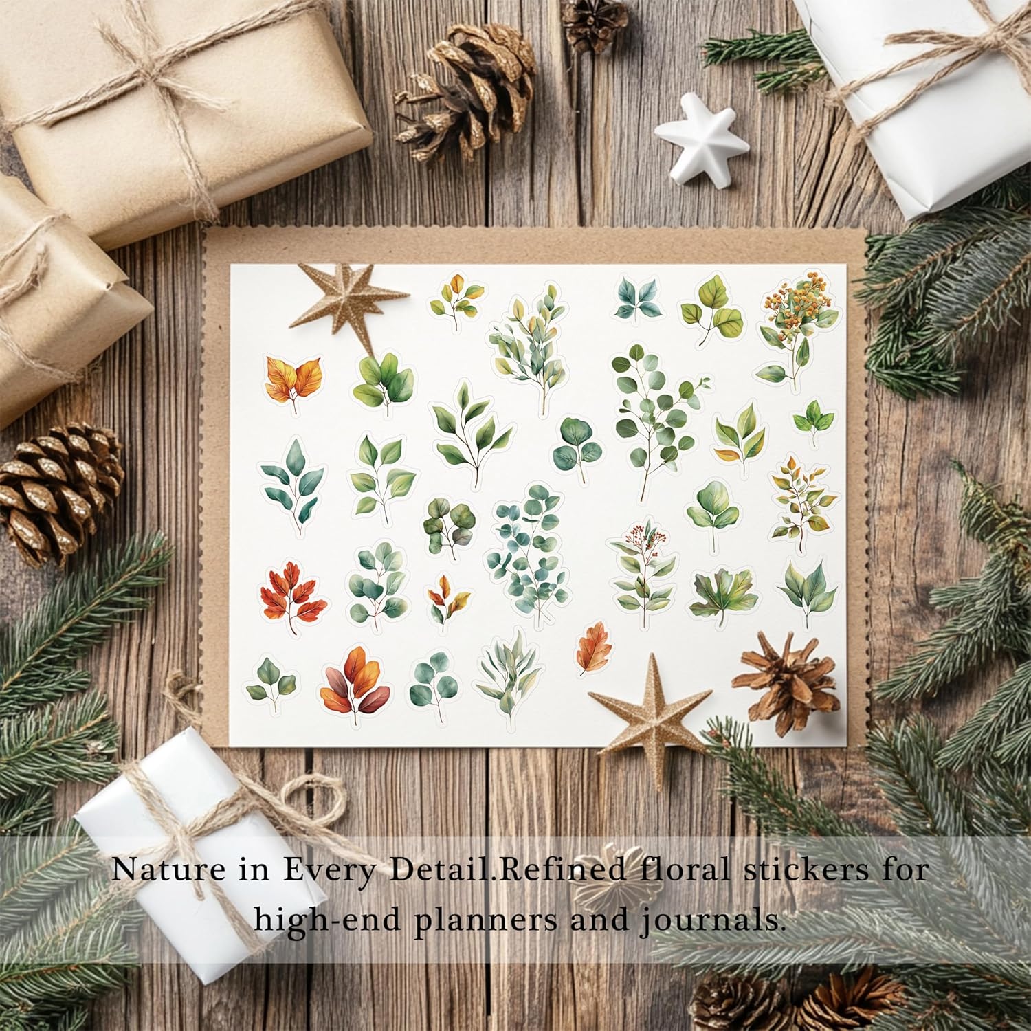 Pressed Flower Stickers 500 Pieces 36 Sheets