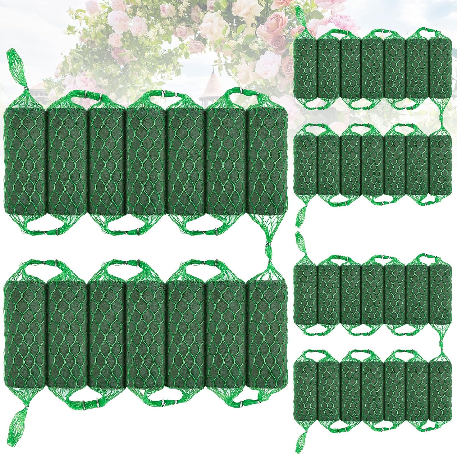 42 Pcs Floral Foam Garland 276ft for Decorations