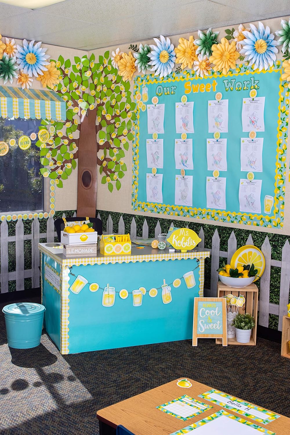 TCR5435 Big Tree Bulletin Board 7 Panels