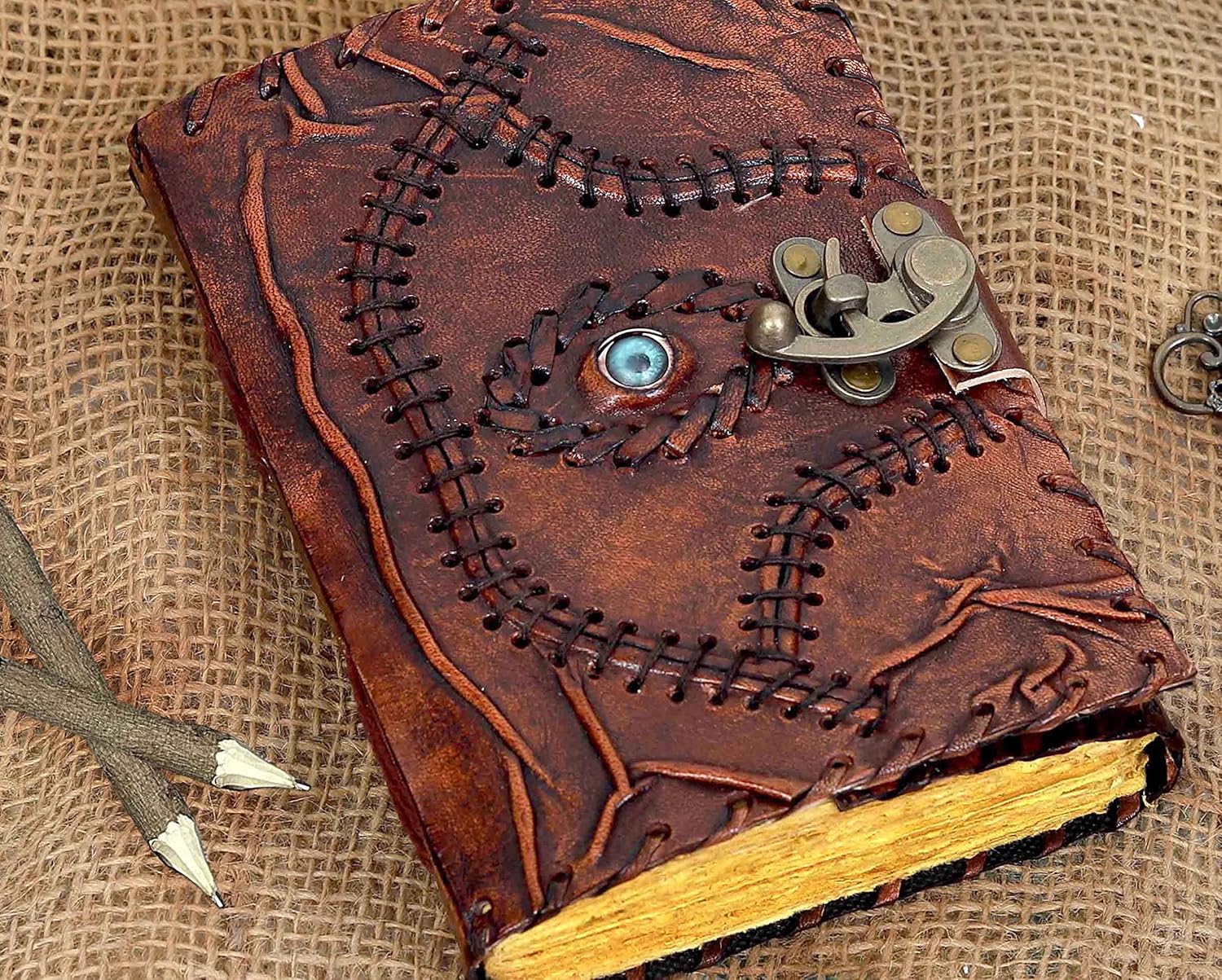 Hocus Pocus Spell Book Vintage Leather Journal