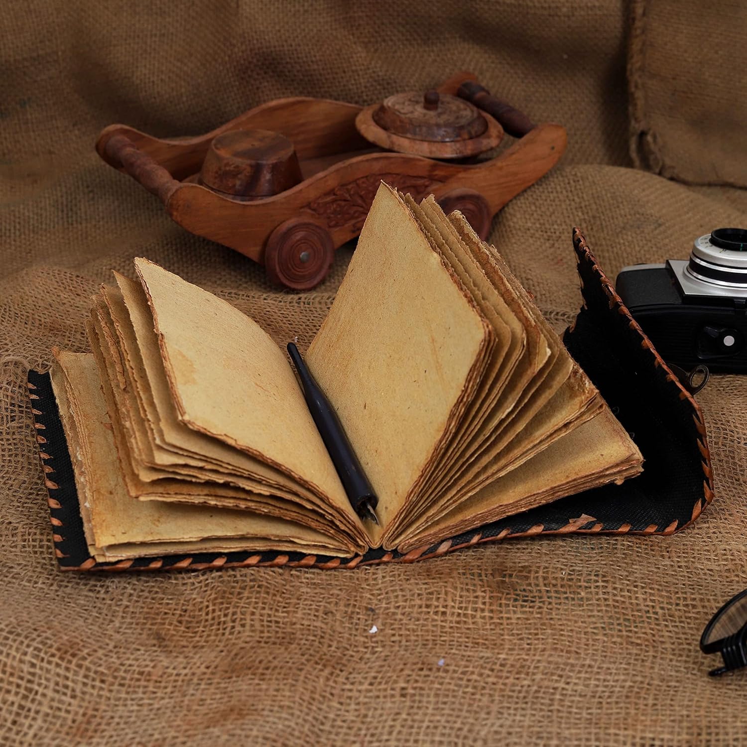 Hocus Pocus Spell Book Vintage Leather Journal
