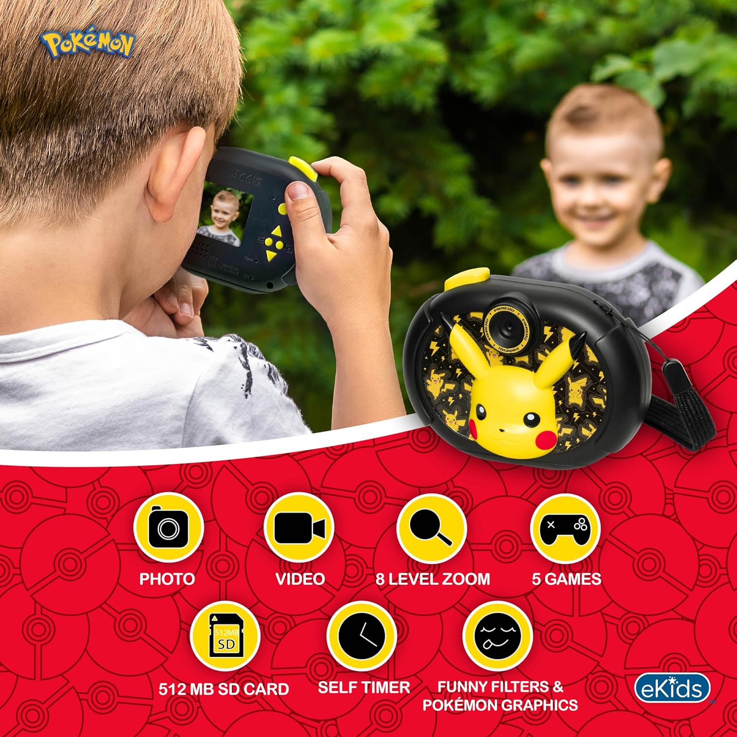 ekids Pokemon Kids Camera with SD Card